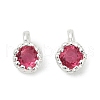 Brass Pave Cubic Zirconia Pendants KK-H204-03S-05-1