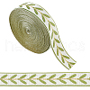 Olycraft 12M Polyester Jacquard Leaf Ribbon OCOR-OC0001-46D-1
