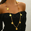 Luxurious Brass Coin Middle Eastern Style Tasssel Long Necklaces for Women's Parties MV3335-1