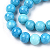 Opaque Crackle Glass Round Beads Strands GLAA-T031-10mm-01Z-3