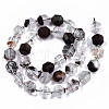 Natural Green Lodolite Quartz/Garden Quartz Beads Strands G-S362-056C-2