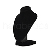 MDF Covered with Velveteen Bust Shaped Necklace Display Stands ODIS-S015-01A-2