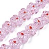 Transparent Handmade Bumpy Lampwork Beads Strands LAMP-S194-022F-1