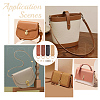 WADORN 8 Sets 4 Colors Alloy D Ring Clasps with PU Leather Tab FIND-WR0010-68-5