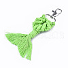 Polycotton(Polyester Cotton) Tassel Big Pendants Decorations FIND-T035-06E-RS-2