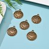 Tibetan Style Alloy Pendants X-TIBEP-R191-AB-FF-4