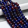 Spray Painted Crackle Glass Beads Strands X-CCG-Q002-10mm-12-1