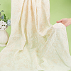 Flower Pattern Embroidery Cotton Fabric DIY-WH0580-48-3
