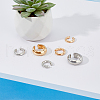FIBLOOM 6Pcs 4 Style Alloy Plain Cuff Earrings Set EJEW-FI0001-59-5