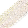 Transparent Painted Glass Beads Strands DGLA-A034-T6mm-A25-2
