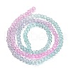 Transparent Painted Glass Beads Strands DGLA-A034-T1mm-A10-5