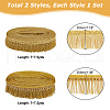 AHADERMAKER  2 Styles Polyester Tassel Ribbons OCOR-GA0001-62-2