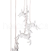 LED Solar Powered Christams Reindeer Wind Chime HJEW-I009-07-4