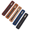 WADORN 5Pcs 5 Colors PU Leather Zipper Sewing Accessories FIND-WR0006-84-1