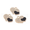 Alloy Crystal Rhinestone Pendants FIND-C019-30KCG-02-3