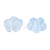 Transparent Spray Painted Glass Beads GLAA-N035-029-C02-3