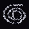 Transparent Glass Bead Strands GLAA-R095-10mm-15-2