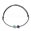 6Pcs Natural Gemstone Round Beads Bracelets for Men Women BJEW-JB11751-3