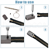 DICOSMETIC 36 Sets 3 Color Alloy Cord Ends FIND-DC0004-64-6
