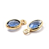 Eco-Friendly Brass with Glass Pendants KK-K268-01B-3
