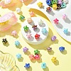 50Pcs UV Plating Plastic Beads SACR-CJ0001-69-5