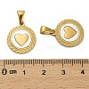 304 Stainless Steel Pendants STAS-A118-02C-G-3