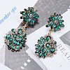 Flower Alloy Rhinestone Chain Necklaces & Stud Dangle Earrings Sets FS-WG8AADA-10-3