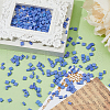 300Pcs 2 Styles 2-Hole Opaque Colours Glass Seed Beads SEED-HS0001-06F-4