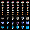  24 Style Transparent K9 Glass Cabochons GLAA-TA0001-24-13