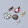 Tibetan Style Glue-on Flat Pad Bails TIBE-X0008-5