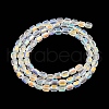 Electroplate Glass Beads Strands EGLA-D031-01-02-5