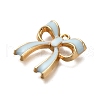 Rack Plating Alloy Enamel Pendants X1-ENAM-S021-04G-C-2