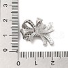 Brass Micro Pave Clear Cubic Zirconia Pendants FIND-Z041-01P-3