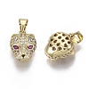 Brass Micro Pave Cubic Zirconia Charms ZIRC-R109-044G-NF-1