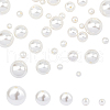  40Pcs 5 Sizes Shell Pearl Beads BSHE-NB0001-11-1