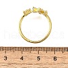 Brass Micro Pave Clear Cubic Zirconia Cuff Rings for Women RJEW-H247-18G-5