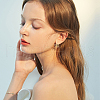 SUPERFINDINGS 24Pcs 2 Color Brass Stud Earring Findings KK-FH0004-78-5