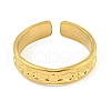304 Stainless Steel Open Cuff Ring for Women RJEW-S406-01G-01-2