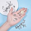 Sets of Musical Instruments Tibetan Style Alloy Pendants TIBEP-PH0004-17AS-3