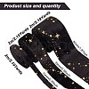 GOMAKERER 6M 3 Styles Double Sided Star Gold Stamping Flannelette Ribbons for Sewing Craft OCOR-GO0001-13C-2