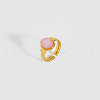 Oval Natural Rose Quartz Ring VR5494-1-1