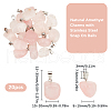 Beebeecraft 20Pcs Natural Rose Quartz Pendants G-BBC0001-50D-2