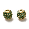 925 Sterling Silver Micro Pave Cubic Zirconia Beads STER-H110-24A-03G-1