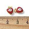 Brass Enamel Charms KK-S518-03K-G-4