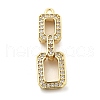 Brass Micro Pave Cubic Zirconia Pendant KK-L228-16G-1
