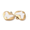 304 Stainless Steel Enamel Charms STAS-L022-008G-B-2