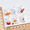 DICOSMETIC 60Pcs 6 Style Music Theme Opaque Resin Pendants RESI-DC0001-06-3