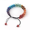 Chakra Natural & Synthetic Mixed Stone Braided Bead Bracelets BJEW-O164-B-1