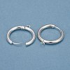 201 Stainless Steel Huggie Hoop Earring Findings STAS-P283-01K-S-1