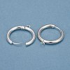 201 Stainless Steel Huggie Hoop Earring Findings STAS-P283-01K-S-1